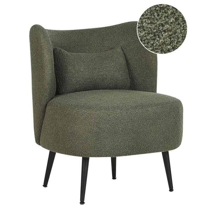 Boucle Armchair Dark Green OTSBY