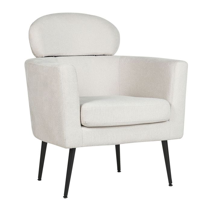 Fabric Armchair White SOBY