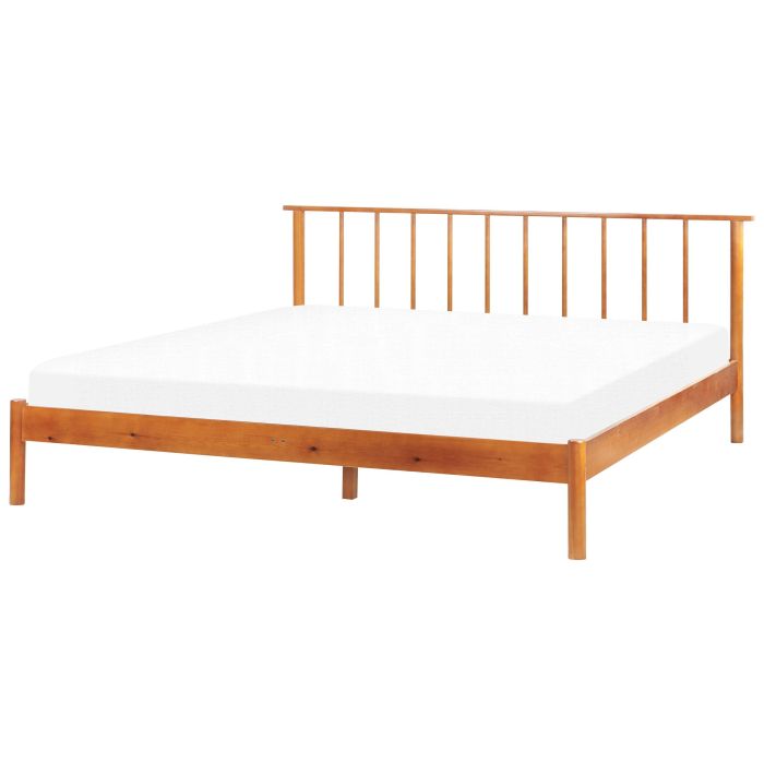 Wooden EU Super King Size Bed Light BARRET II