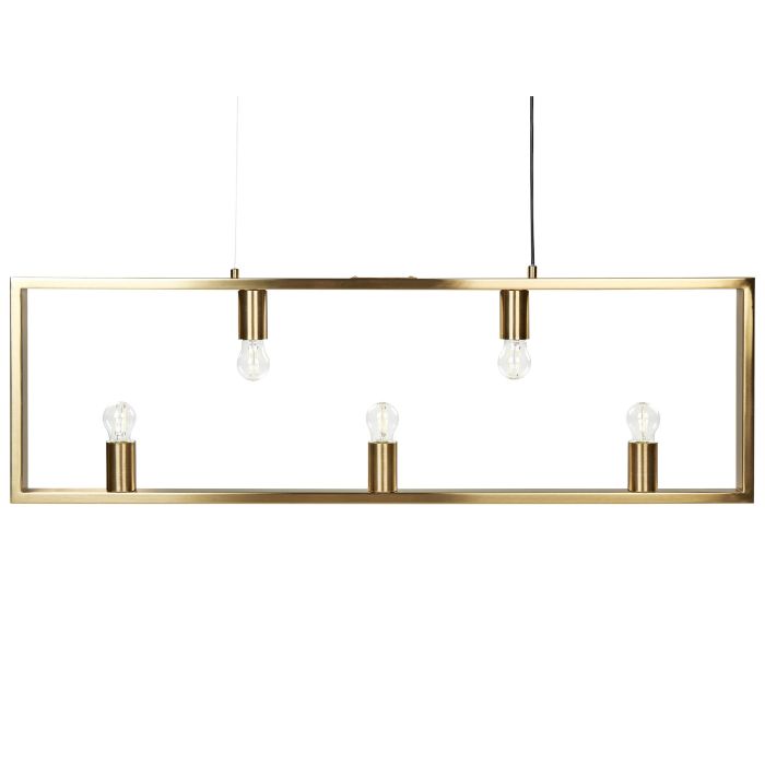 Metal 5 Light Pendant Lamp Brass BAYAS
