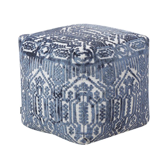 Pouffe 50 x 50 x 50 cm Blue SANAWAN
