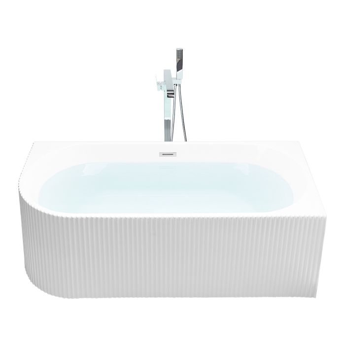 Left Hand Corner Bath 1690 mm x 800 mm White GOCTA