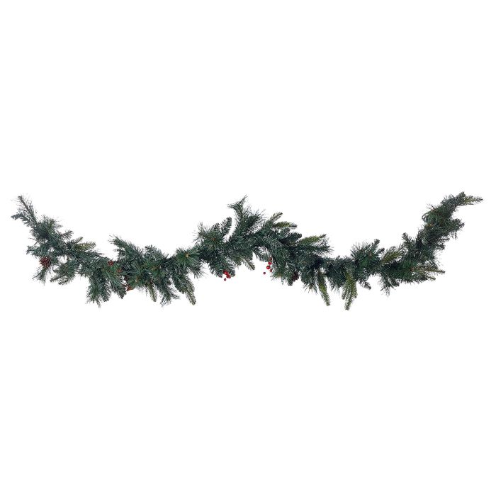 Pre-Lit Christmas Garland 180cm Green