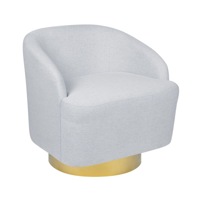 Swivel Armchair Light Grey LAVIK
