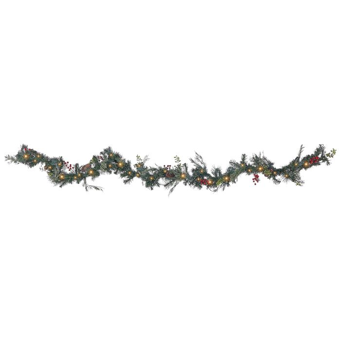 Pre-Lit Christmas Garland 270cm Green