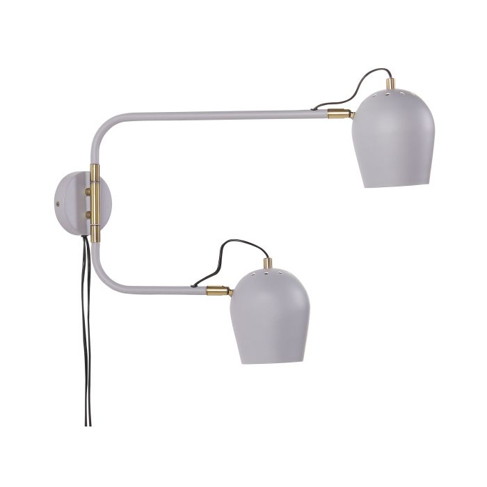 2 Light Wall Lamp Light Grey ESTRELLA