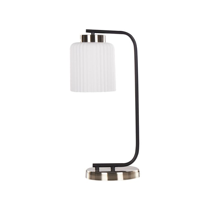 Metal Table Lamp Black and Brass CAUDELO