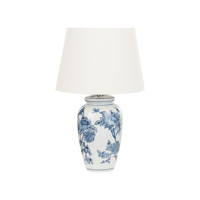 Table Lamp White and Blue BELUSO