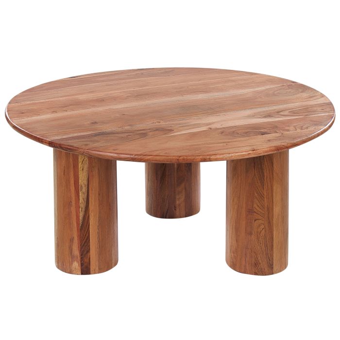 Acacia Wood Coffee Table Light COLINA