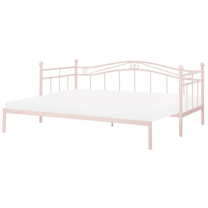 EU Single to Super King Size Daybed Pastel Pink TULLE