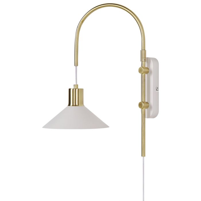 Metal Wall Lamp White SISSA