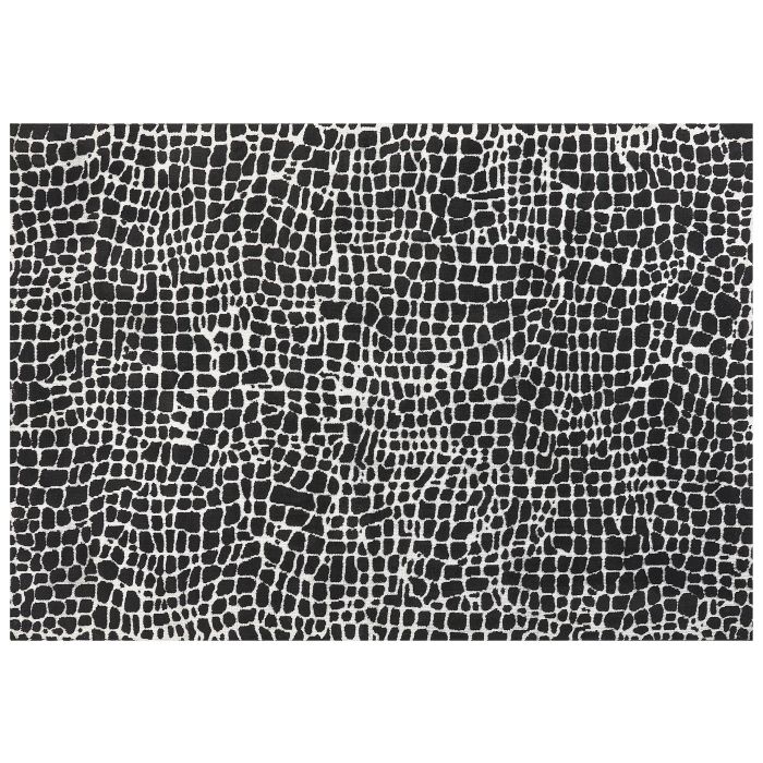 Area Rug 160x230cm Black and White