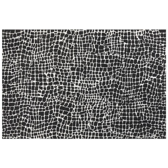 Area Rug 200x300cm Black and White