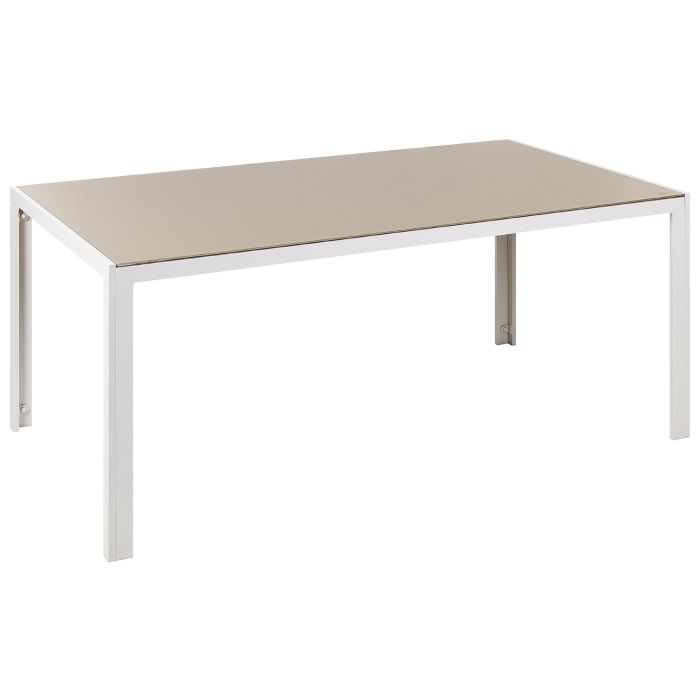 Garden Dining Table 160 x 90 cm Beige CATANIA
