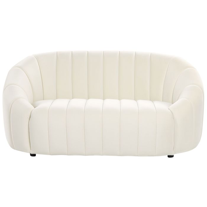 2 Seater Velvet Sofa Off-White MALUNG