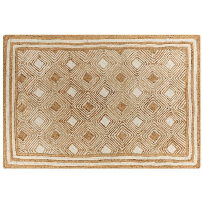 Jute Area Rug 160x230cm Beige
