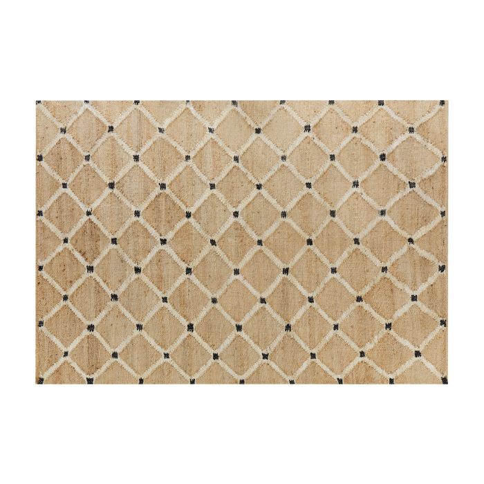 Jute Area Rug 160x230cm Beige