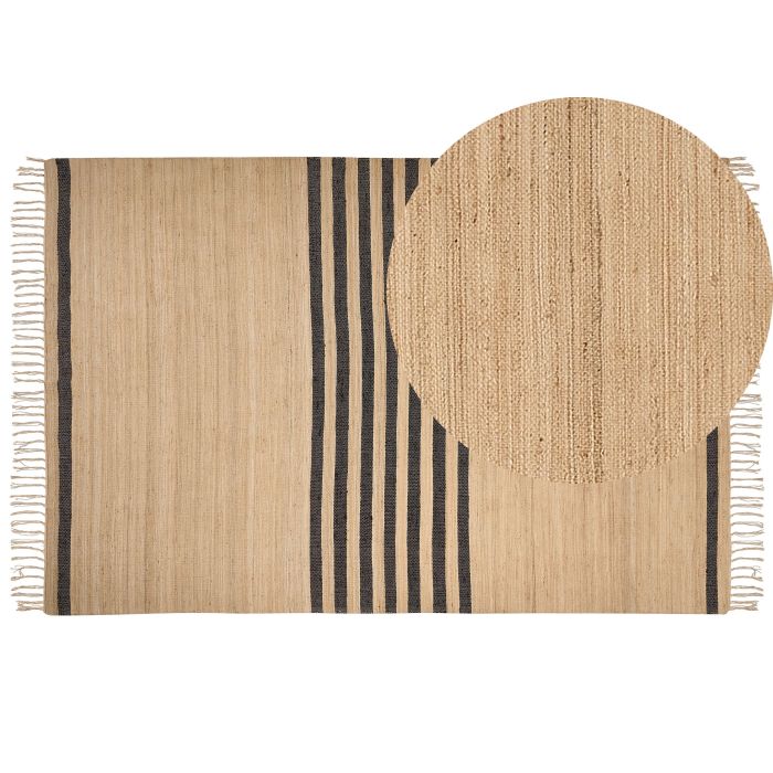 Jute Area Rug 200x300cm Beige