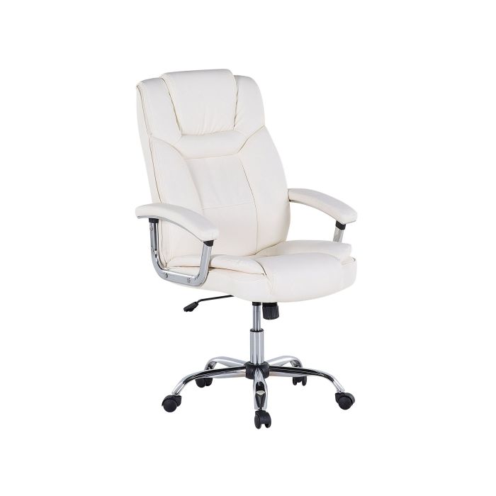 Executive Chair Faux Leather Cream ADVANCE