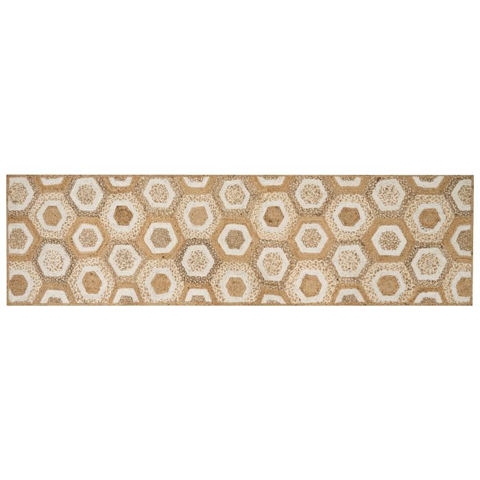 Jute Runner Rug 80x300cm Beige