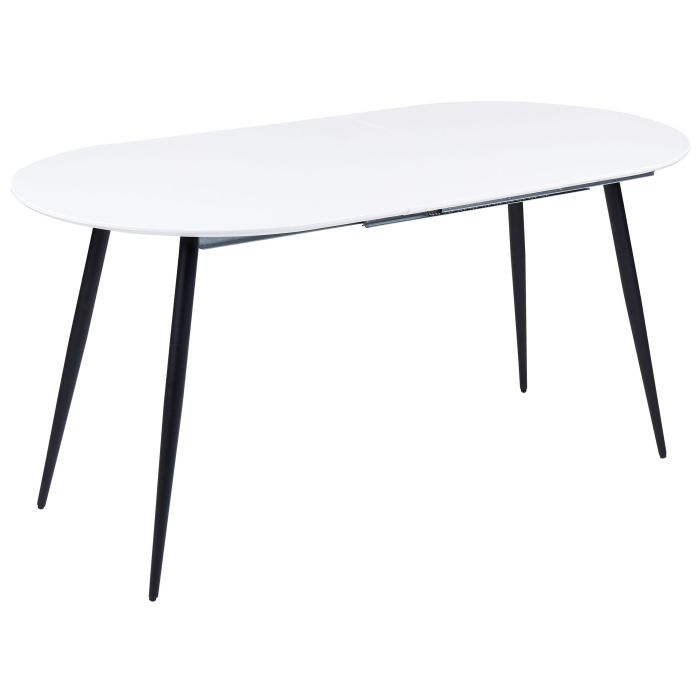 Extending Dining Table 120/160 x 80 cm White STAVERTON
