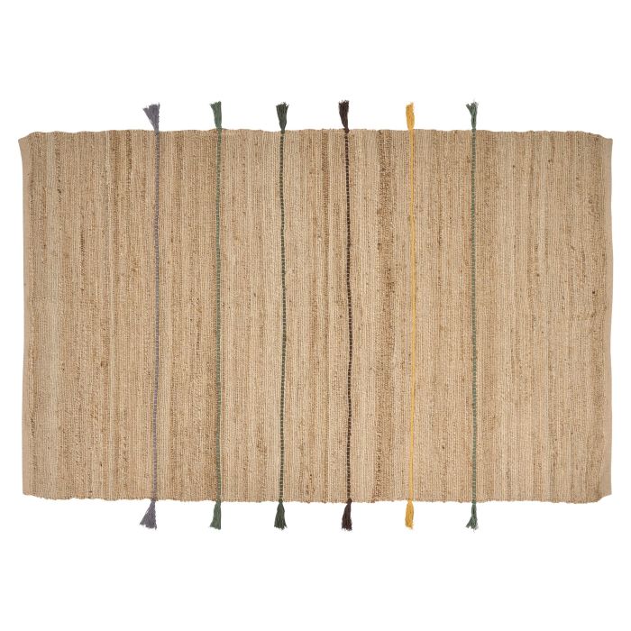 Jute Area Rug 140x200cm Beige