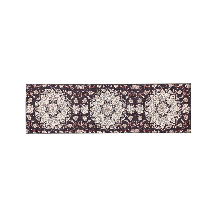 Runner Rug 60x200cm Black and Beige