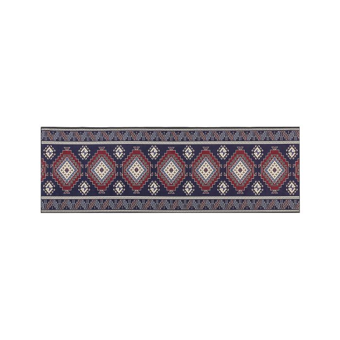 Runner Rug 80x240cm Blue and Red