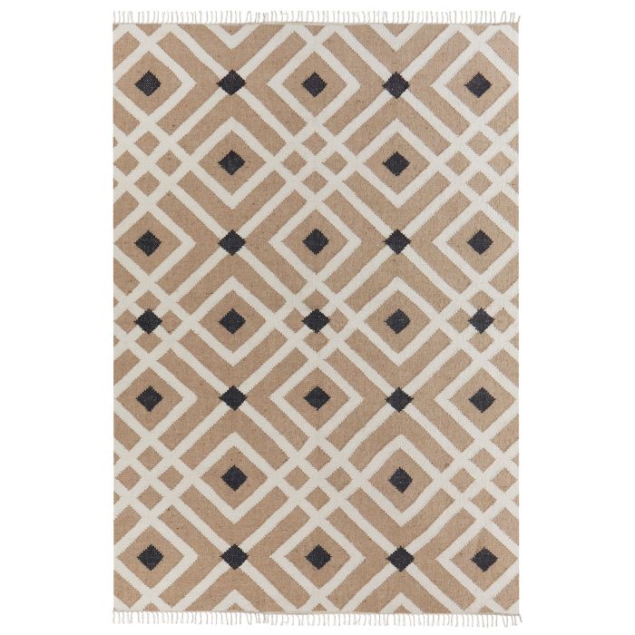 Jute Area Rug 160x230cm Beige