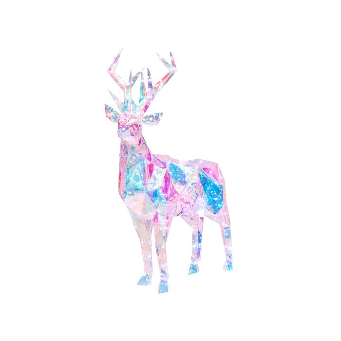 Outdoor LED Decoration Reindeer 90 cm Multicolour POLARIS