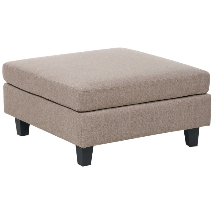 Fabric Ottoman Brown UNSTAD