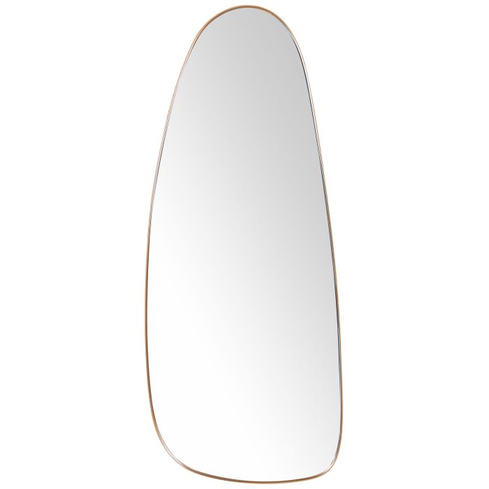 Metal Wall Mirror 39x95cm Gold