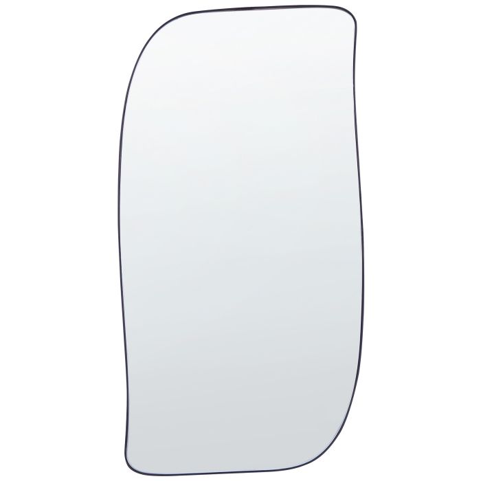 Metal Wall Mirror 37x70cm Black