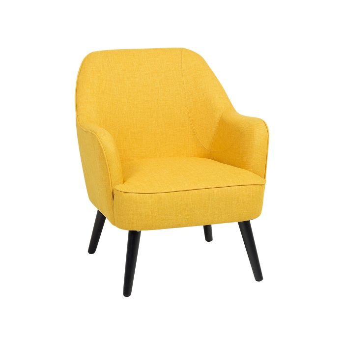 Fabric Armchair Yellow LOKEN