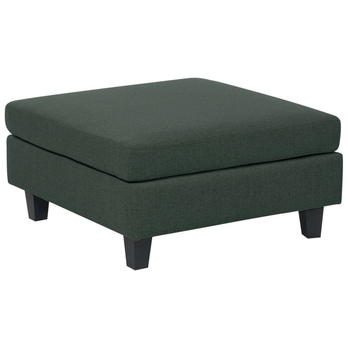 Fabric Ottoman Dark Green UNSTAD