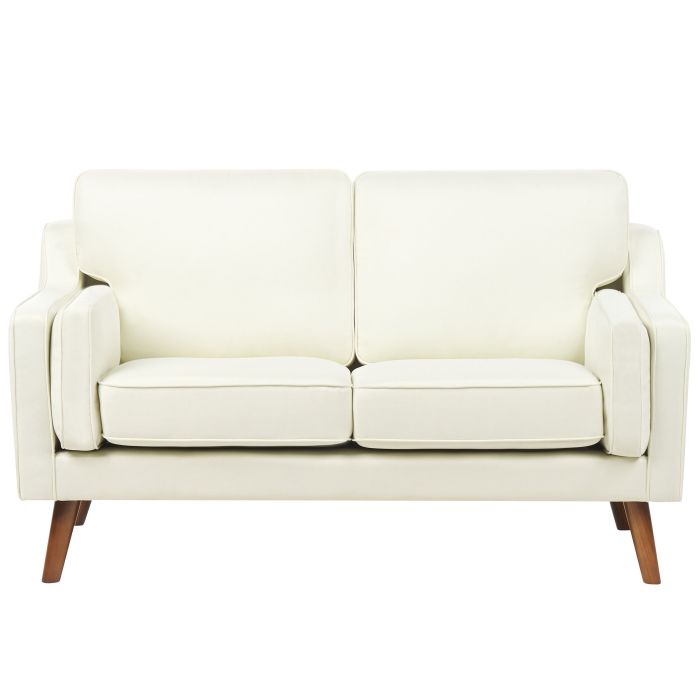2 Seater Fabric Sofa Off-White LOKKA