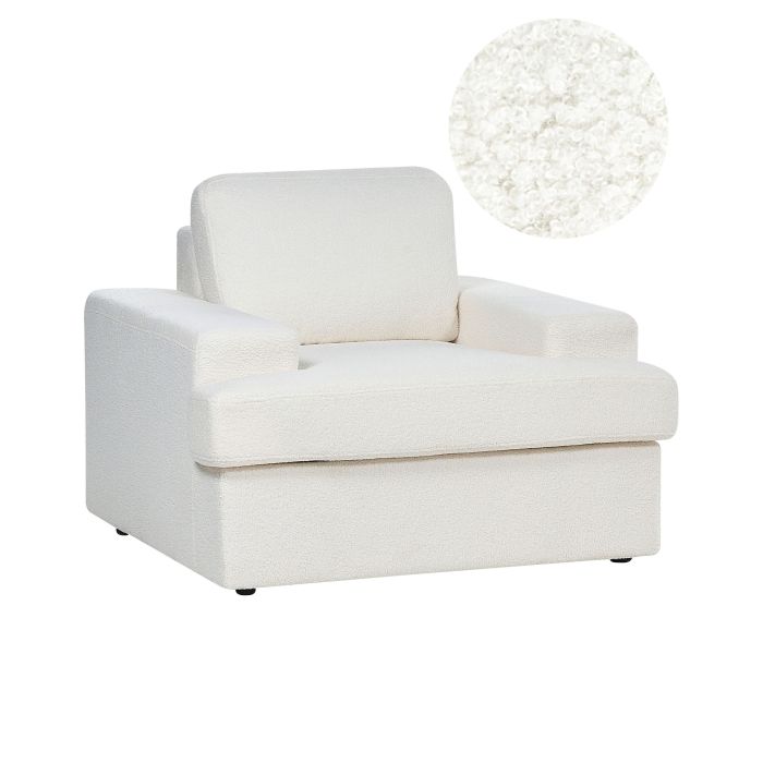 Boucle Armchair White ALLA