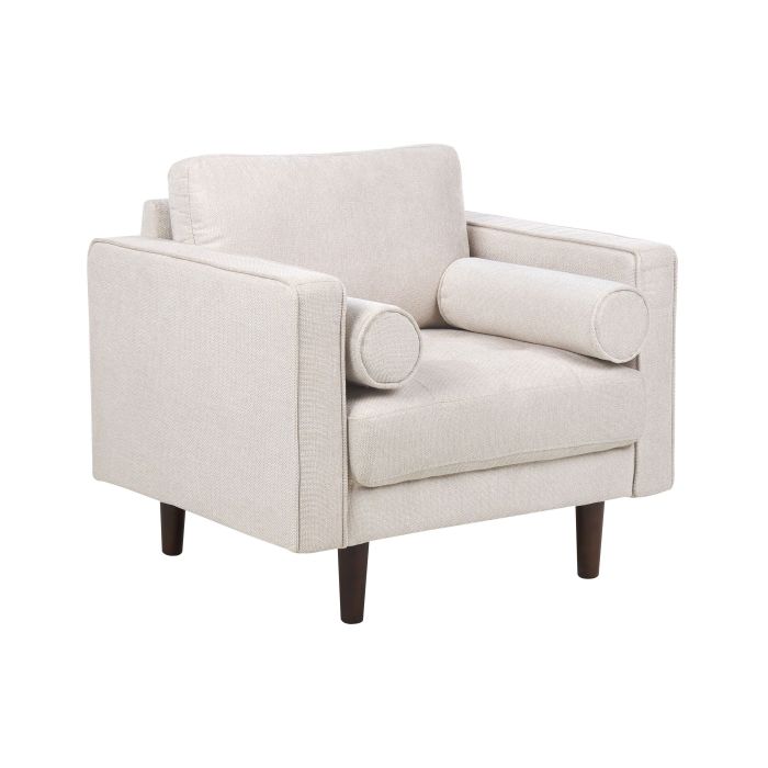 Fabric Armchair Beige NURMO