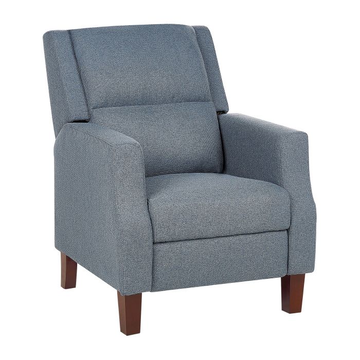Fabric Recliner Chair Blue EGERSUND