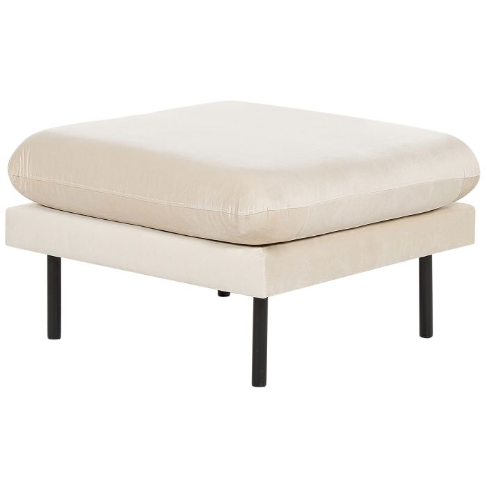 Velvet Ottoman Light Beige VINTERBRO