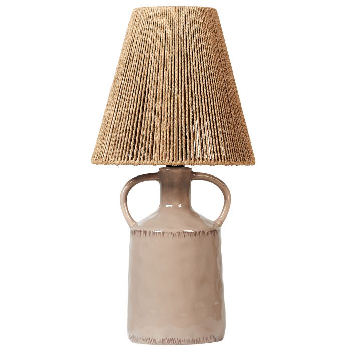 Ceramic Table Lamp Taupe LARISSOS