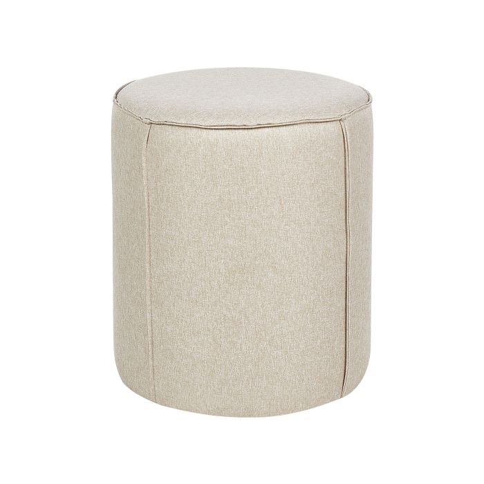 Linen Pouffe Beige SEDONA