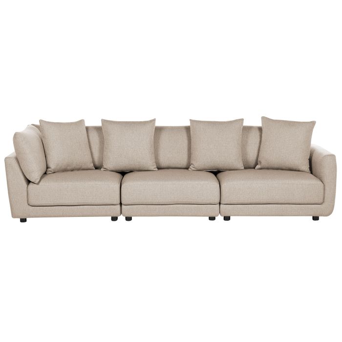 3 Seater Fabric Sofa Beige SIGTUNA