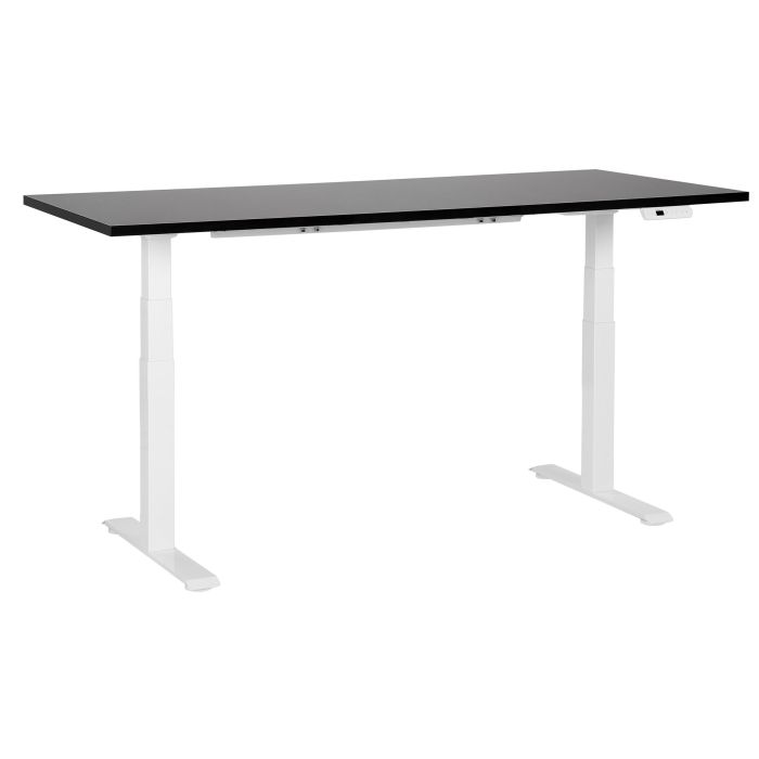 Electric Adjustable Standing Desk 180 x 80 cm Black and White DESTINES
