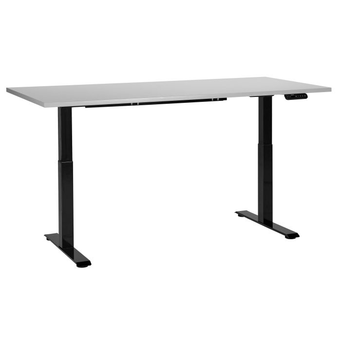 Electric Adjustable Standing Desk 180 x 80 cm Grey and Black DESTINES