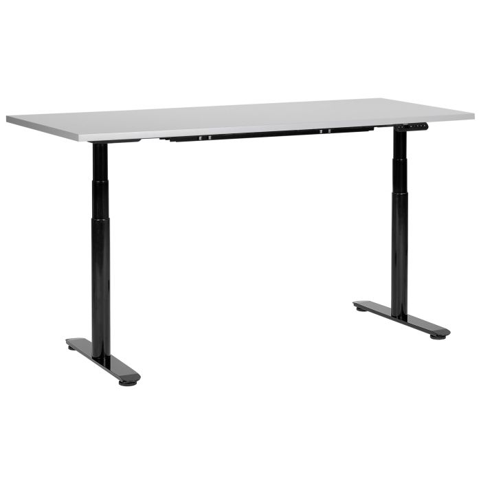 Electric Adjustable Standing Desk 160 x 72 cm Grey and Black DESTINAS