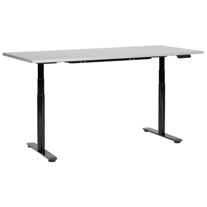 Electric Adjustable Standing Desk 180 x 72 cm Grey and Black DESTINAS