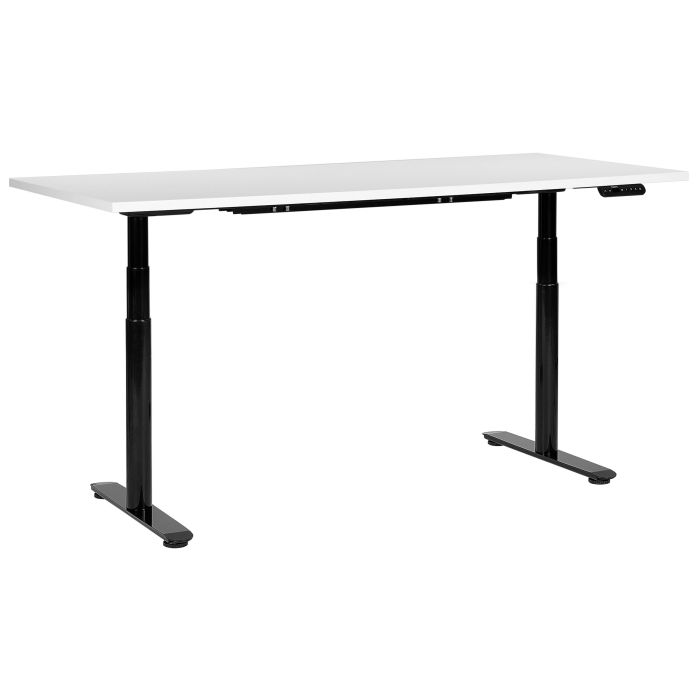 Electric Adjustable Standing Desk 180 x 72 cm White and Black DESTINAS