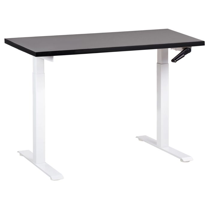 Adjustable Standing Desk 120 x 72 cm Black and White DESTINES