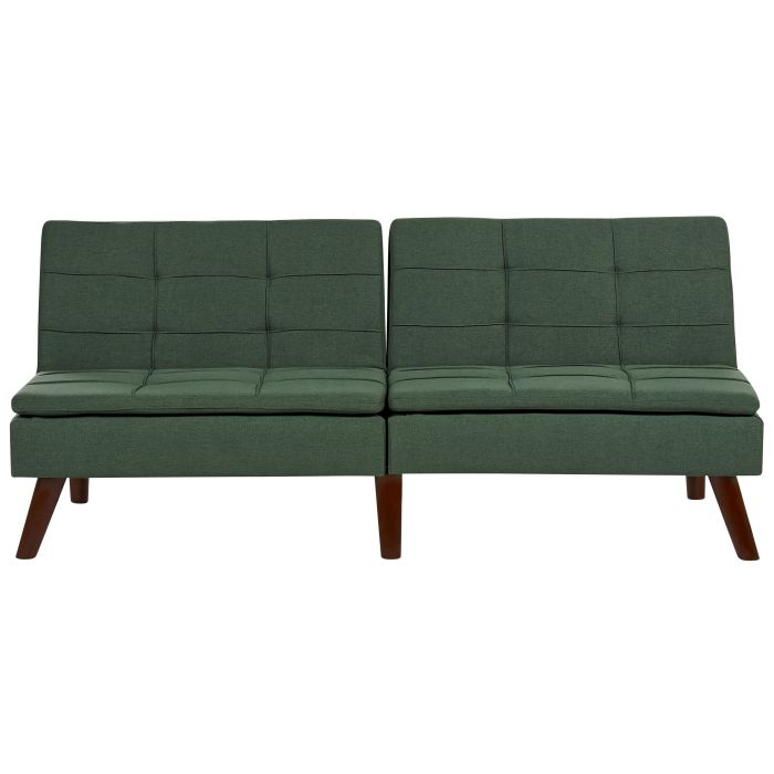Fabric Sofa Bed Green RONNE